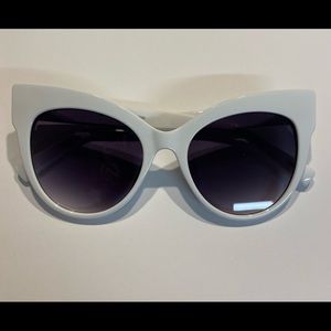 White fierce sunglasses